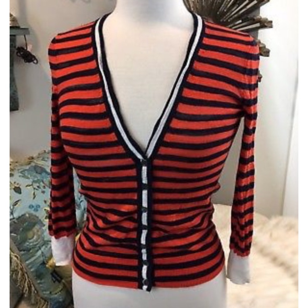 JCREW STRIPED LONG SLEVE SWEATER XXS